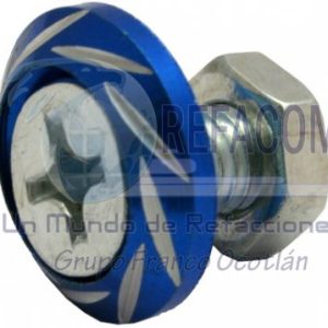 TOR-6701-0809A TORNILLO DECO. ALUMINIO COLORES REDONDO M6 AZUL
