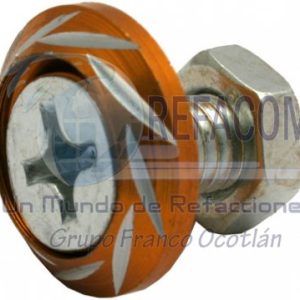 TOR-6701-0809D TORNILLO DECO. ALUMINIO COLORES REDONDO M6 DORADO