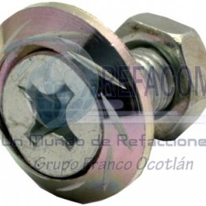 TOR-6701-0809P TORNILLO DECO. ALUMINIO COLORES REDONDO M6 PLATA