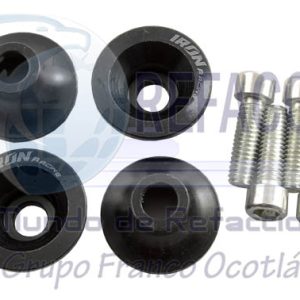 TOR-6701-0851N TORNILLO DECO. ALUMINIO CONICO M6 NEGRO JGO/4PZ