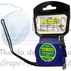 0222 FLEXOMETRO 3Mx16MM S/CUBIERTA