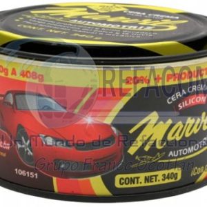 106151 CERA CREMA P/AUTO C/SILICON 340GR MARVIL