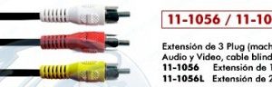 11-1056 EXTENSION 3 RCA A 3 RCA 1.80M P/AUDIO Y VIDEO