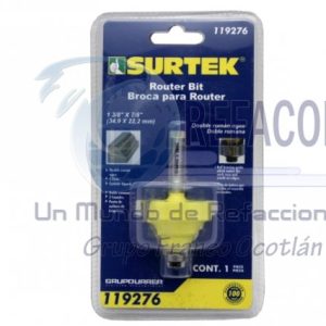119276 BROCA P/ROUTER DOBLE ROMOLQUE 1./8"x7/8"