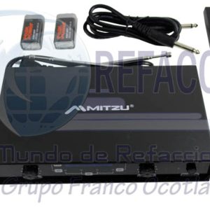 12-3004 MICROFONO INALAMBRICO 2 CANALES VHF JGO/2PZ