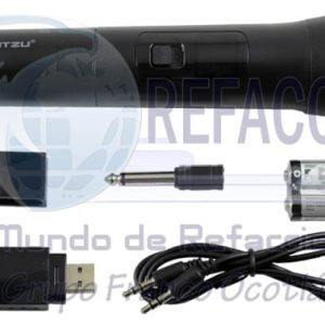 12-1912 MICROFONO BIDIRECCIONAL INALAMBRICO VHF NEGRO