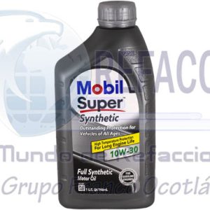 124397 ACEITE MOBIL 100% SINTETICO (10W30) .946ML=122319