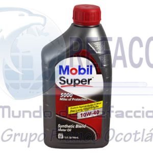 124402 ACEITE MOBIL SINTETICO BLEND 10W40 .946ML =120430