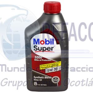 124405 ACEITE MOBIL SINTETICO BLEND 5W20 .946ML =112925