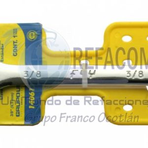 140612 LLAVE COMB. STD 3/8" ESP. =100162