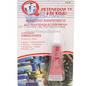 15-A FIJADOR ROSCAS RETENEDOR TF-275 ROJO TF 6ML