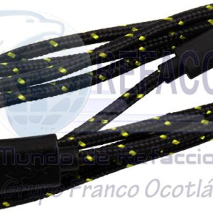 18-1213BK CABLE USB A MICRO USB T/AGUJETA 1M NEGRO