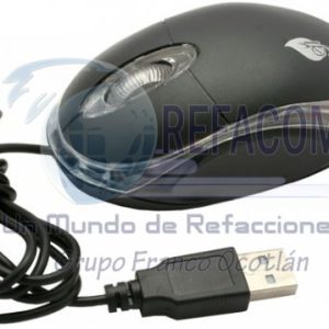 18-8620 MOUSE OPTICO USB 3 BOTONES,SCROLL NEGRO