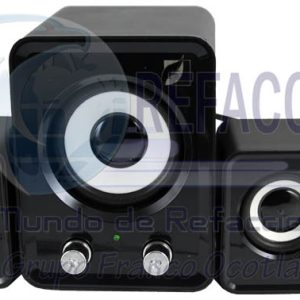 18-9322 BOCINA MULTIMEDIA NEGRA (2 SATELITES,SUBWOOFER)