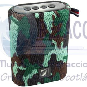 19-3001GR BOCINA KSR BT/AUX/FM/SD RECARGABLE CAMUFLAJE