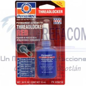 26210 FIJADOR ROSCAS ROJO 10ML PERMATEX =26221PX=RM1-6GR