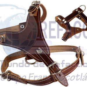 5316 PECHERA PERRO PIEL TRIANGULO #4 MEDIANA KANIO