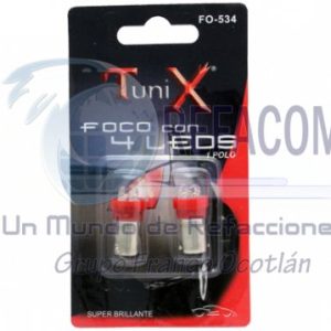 53R-4 FOCO 53 4LED ROJO SET 2PZ =FO-534LR