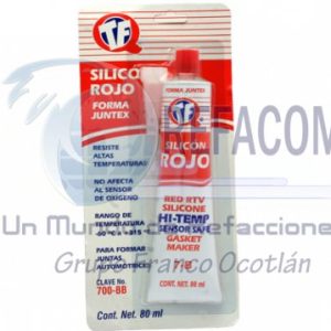 700-BB SILICON JUNTEX TF ROJO TUBO 80ML BLISTER