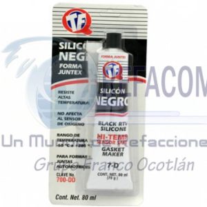 700-DD SILICON JUNTEX TF NEGRO TUBO 80ML BLISTER