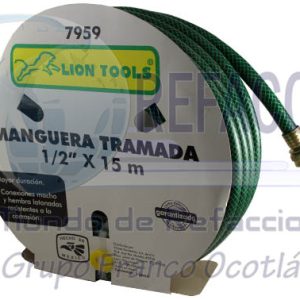 7959 MANGUERA CASA AGUA 15MT 1/2" C/CONEXIONES