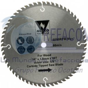 8521 DISCO CORTE 10" X 1" 60DNTES              =10765A