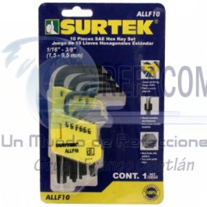 ALLF10 LLAVE HEX. STD EST JGO 10PZ