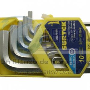 ALLF10M LLAVE HEX. MM JGO 10PZ