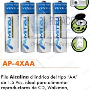 AP-4XAA PILA ALCALINA AA BLISTER/4PZ