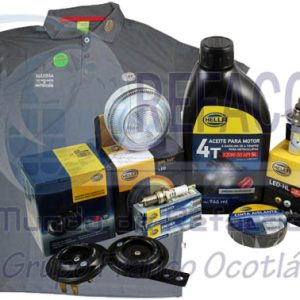BLACK-BIKER KIT P/MOTO (ACEITE,FOCOS,CINTA,RELAY,BOCINA,BUJIA)
