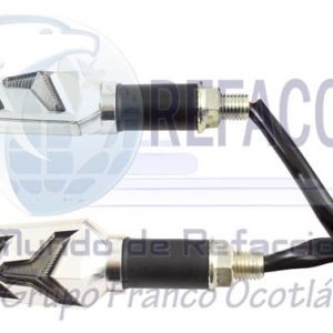 D-150P-YB DIRECCIONAL PLATA LED AMARILLO/BLANCO 12V