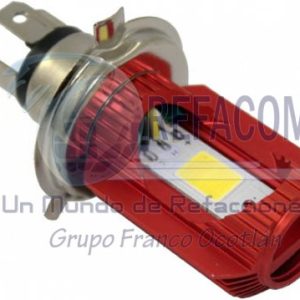 EN-0156-2R FOCO LED H4 P/MOTO ROJO DC 10-95V 12W