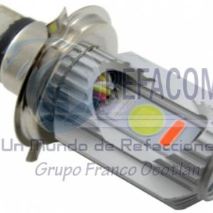 EN-0156A-2P FOCO LED P/MOTO H4 PLATA ESTROBO DC 10-95V 18W