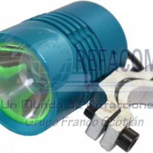 EN-909 FARO LED P/MOTO LUZ BLANCA CUERPO AZUL 10W