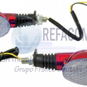 EN-NEW-012-ROJO DIRECCIONAL LED BLANCA CUERPO ROJO 12V