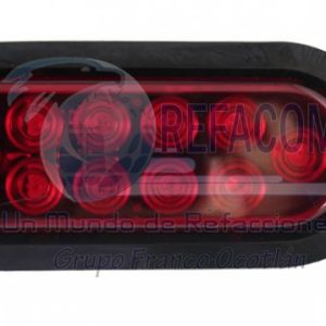 EN-PL010R PLAFON PIEZA 6 1/2" 10LED 3528SMD CAUCHO ROJO