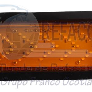 EN-PL011A PLAFON 6 1/2", 35LED F5 FLECHA, CAUCHO AMARILLO FL