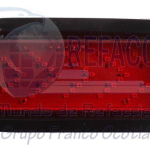 EN-PL011R PLAFON 6 1/2", 35LED F5 FLECHA, CAUCHO ROJO FLECHA