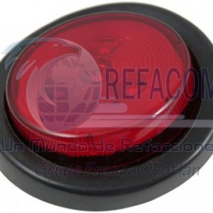 EN-PL2504RR PLAFON PIEZA 2 1/2" 4LED F5 CAUCHO ROJO