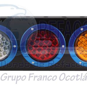 EN-PL472C-R PLAFON BASE C/3 ACERO INOXIDABLE 6.7x18" 72LED DER