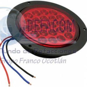 EN-TL001 PLAFON UNIVERSAL 4" EMP. 24LED ROJO =PL-687R