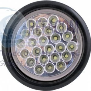 EN-TL003H PLAFON UNIVERSAL 4" BLANCO BORDE HULE 24LED 12V