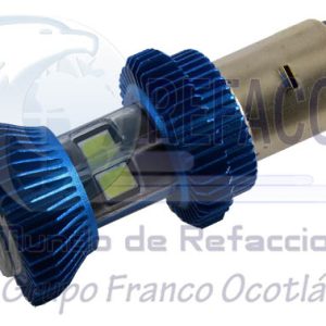 EN-ZF-0159 FOCO LED MOTO 2 PTAS CASCARA AZUL LUZ BLANCO