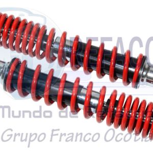 ENAMO-1401-0003R AMORTIGUADOR SUS JGO TRAS SCOOTER DS125,DS150 ROJO