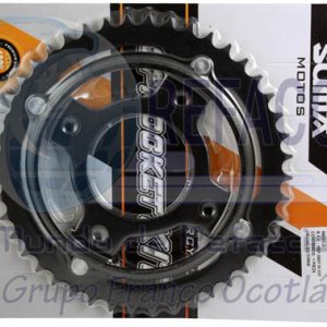 ENENG-1505-1220 ENGRANE TRACCION TRAS ACERO #1045 44T TITAN 125