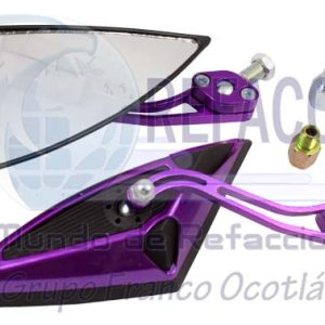 ENESP-4213-0074M ESPEJO TRIANGULO NEGRO/MORADO