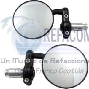 ENESP-4213-0101A ESPEJO JGO REDONDO NEGRO