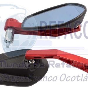 ENESP-4213-0105R ESPEJO JGO PUÑO EUROPA ROJO