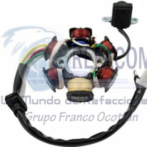 ENEST-3102-0009 ESTATOR 6 BOBINAS 110CC DINAMO METRO