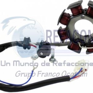 ENEST-3102-0013 ESTATOR 8 BOBINAS YAMAHA YBR125 CORRIENTE CONTINUA